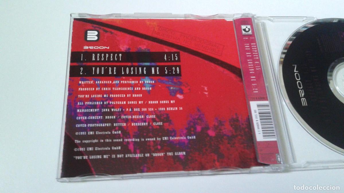 CDs de m&uacute;sica: BROON &rdquo;RESPECT&rdquo; CD SINGLE 2 TRACKS - Foto 2