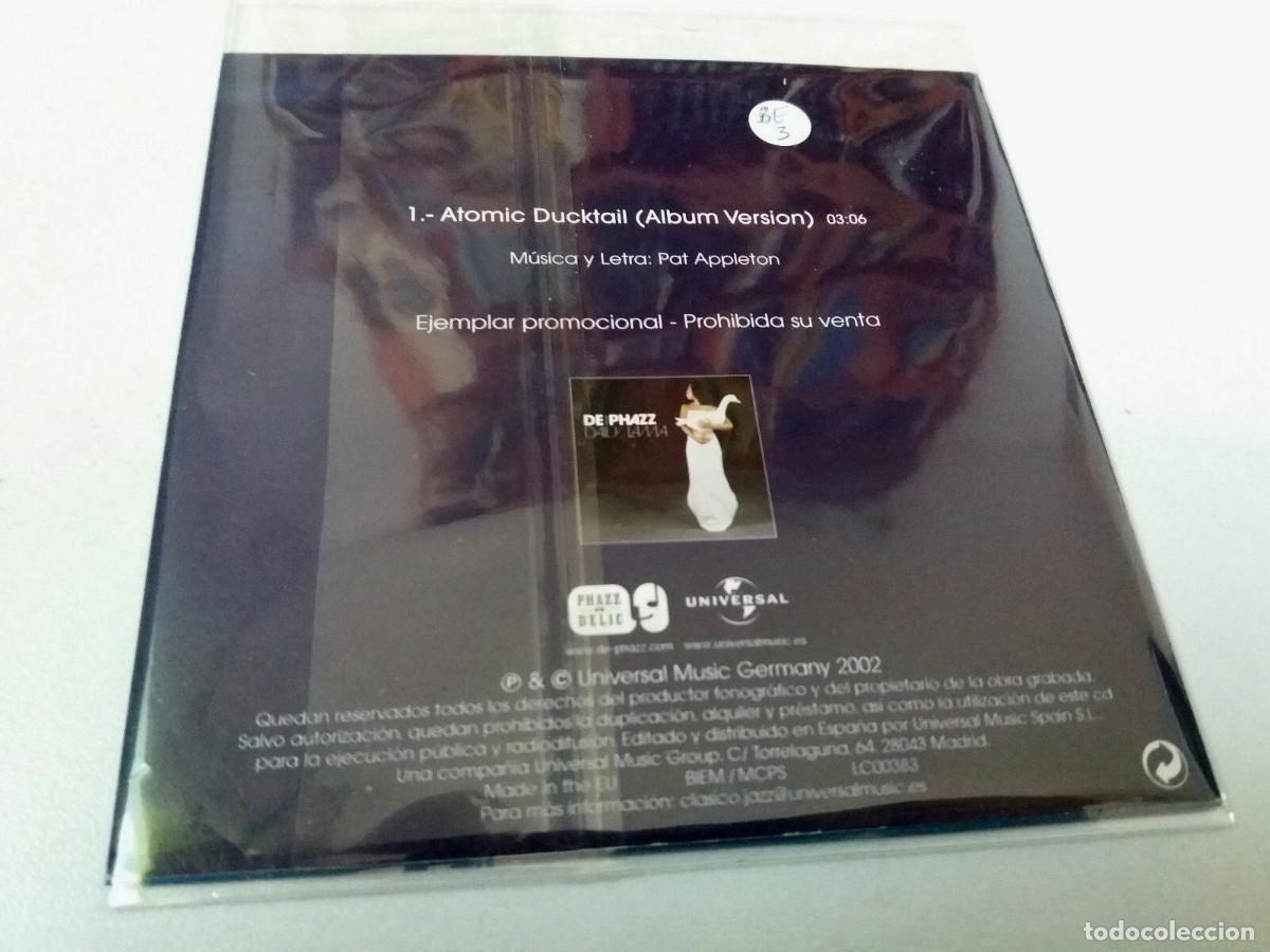 CDs de m&uacute;sica: DE PHAZZ &rdquo;ATOMIC DUCKTAIL&rdquo; CD SINGLE 1 TRACKS - Foto 2