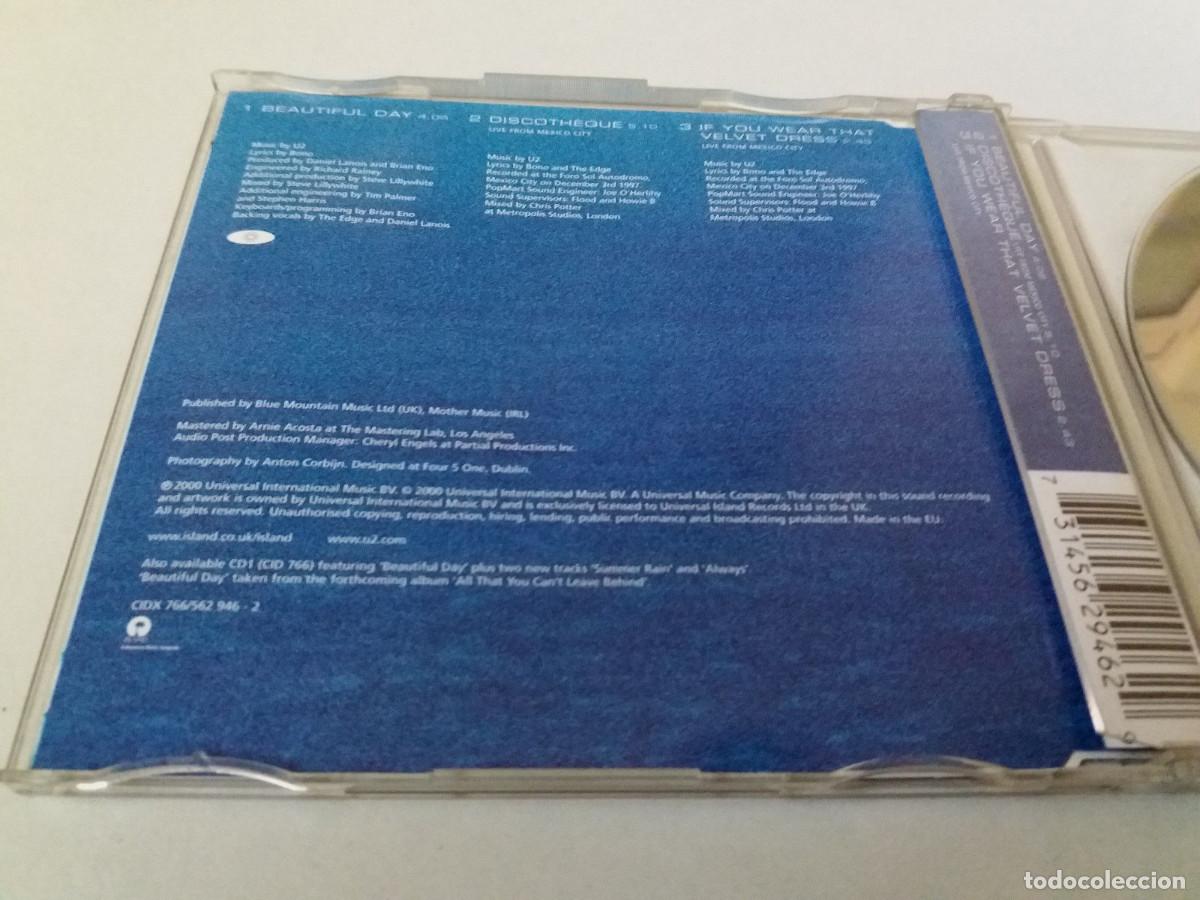 CDs de m&uacute;sica: U2 &rdquo;BEAUTIFUL DAY&rdquo; CD SINGLE 3 TRACKS COMO NUEVO - Foto 2