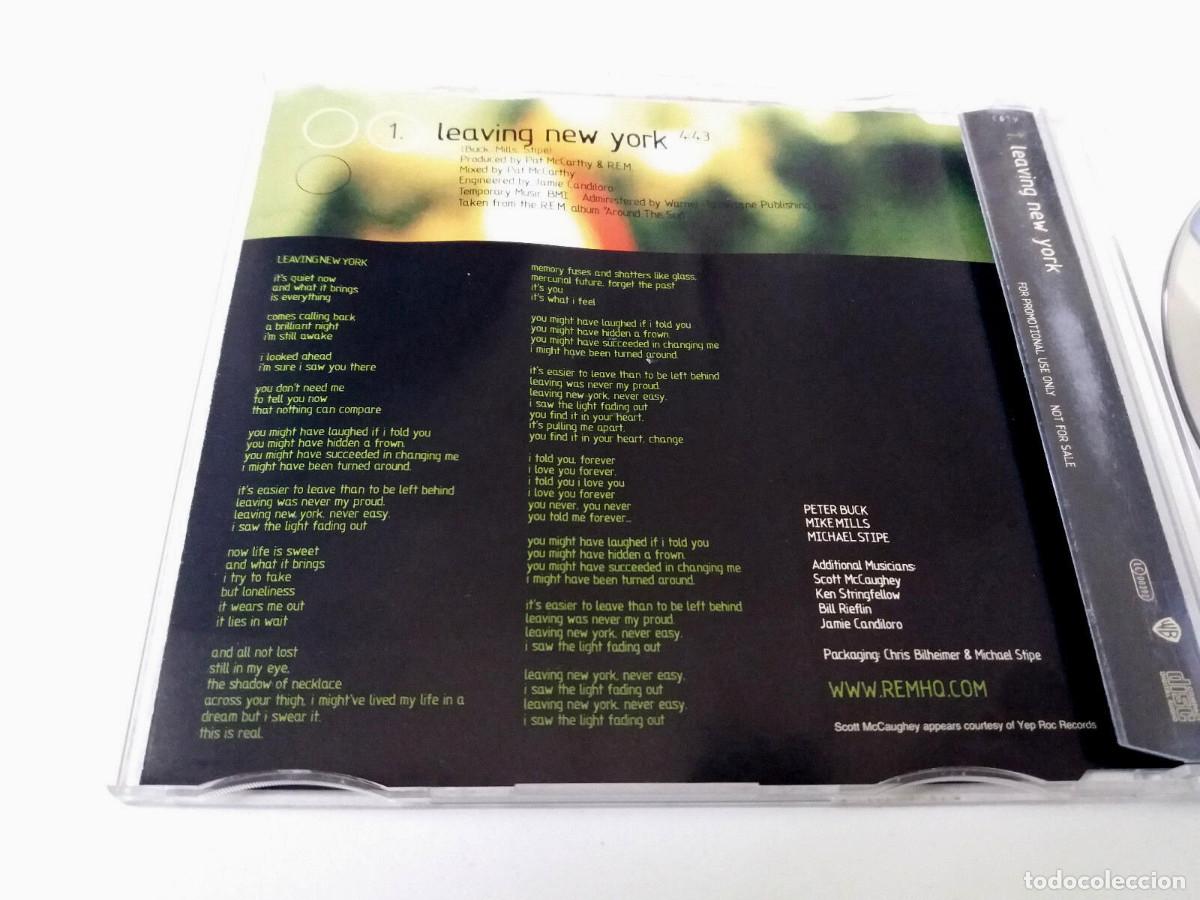 CDs de m&uacute;sica: R.E.M. &rdquo;LEAVING NEW YORK&rdquo; CD SINGLE 1 TRACKS REM - Foto 2