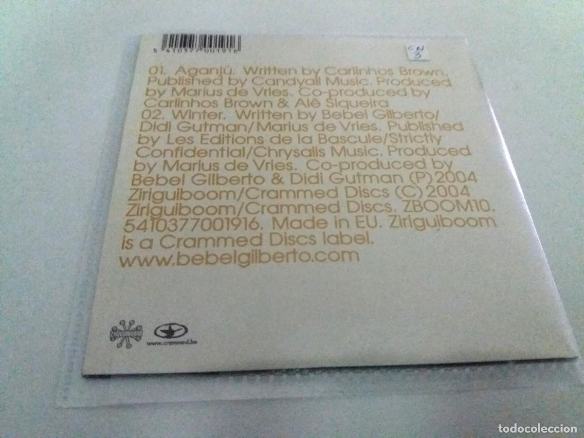 CDs de m&uacute;sica: BEBEL GILBERTO &rdquo;AGANJU&rdquo; CD SINGLE 2 TRACKS COMO NUEVO - Foto 2