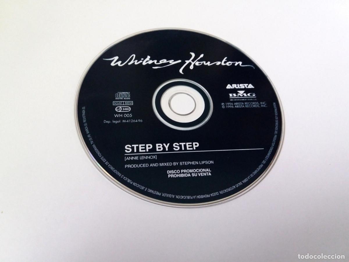 CDs de m&uacute;sica: WHITNEY HOUSTON &rdquo;STEP BY STEP&rdquo; CD SINGLE 1 TRACKS COMO NUEVO - Foto 1