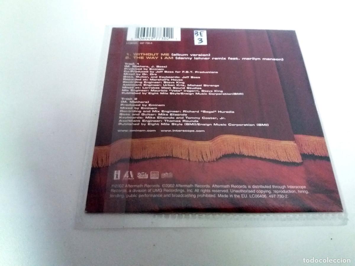CDs de m&uacute;sica: EMINEM &rdquo;WITHOUT ME&rdquo; CD SINGLE 2 TRACKS - Foto 2
