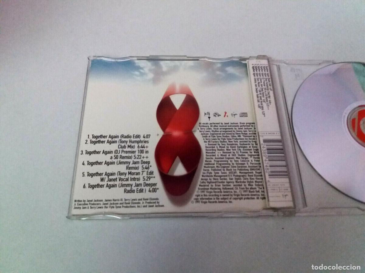 CDs de m&uacute;sica: JANET &rdquo;TOGETHER AGAIN&rdquo; CD SINGLE 6 TRACKS JANET JACKSON - Foto 2