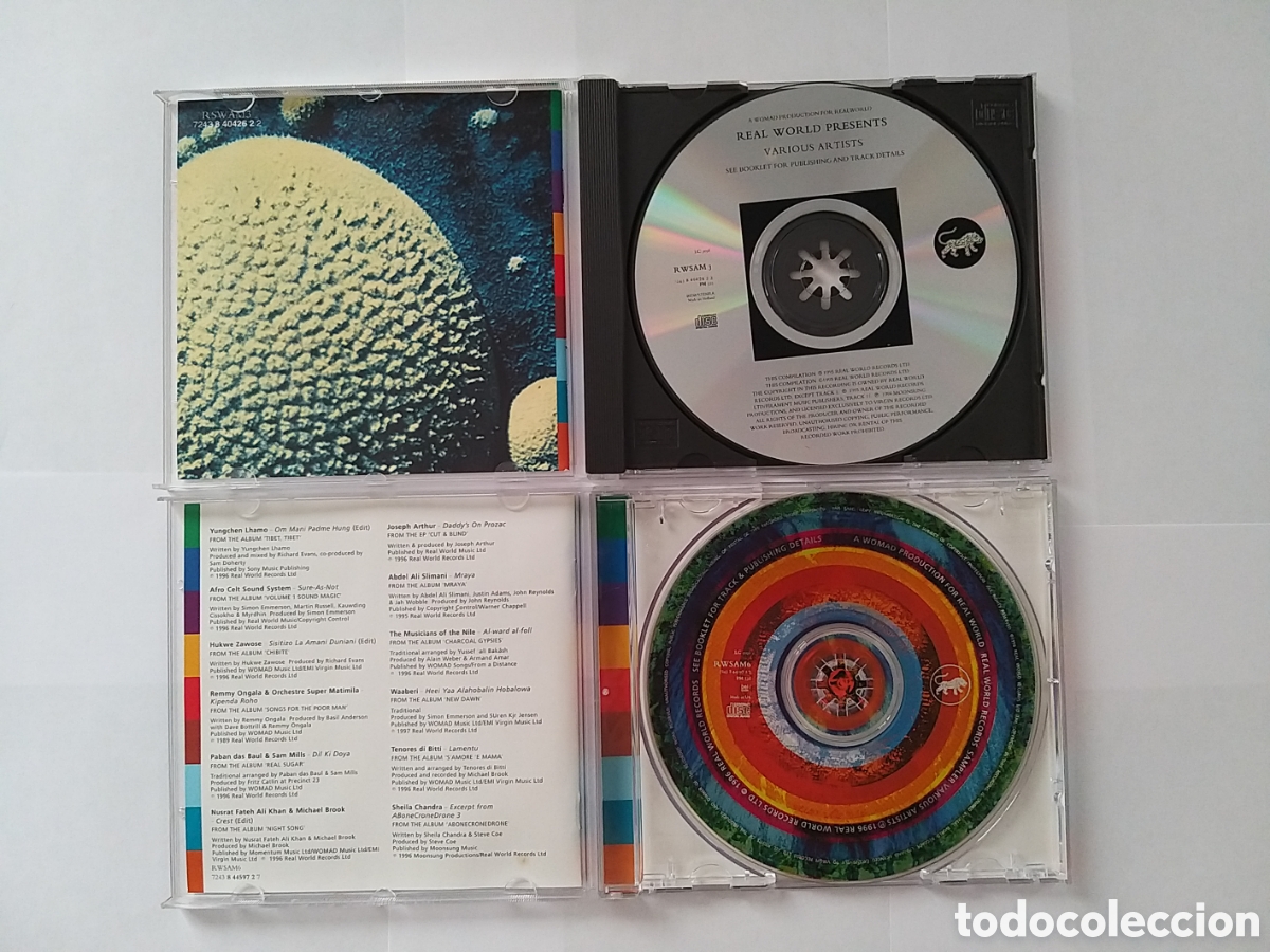 CDs de m&uacute;sica: REAL WORLD x 2 SAMPLER CDS - Foto 3