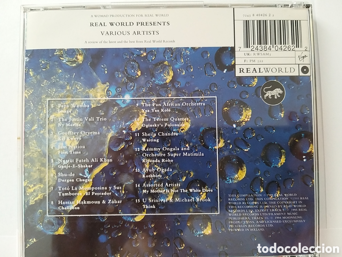 CDs de m&uacute;sica: REAL WORLD x 2 SAMPLER CDS - Foto 4