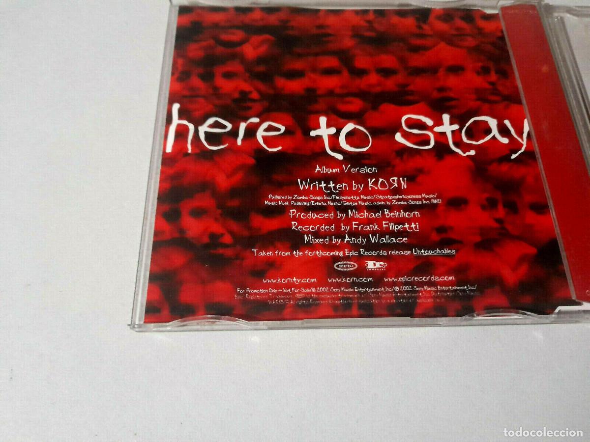 CDs de m&uacute;sica: KORN &rdquo;HERE TO STAY&rdquo; CD SINGLE 4 TRACKS - Foto 2