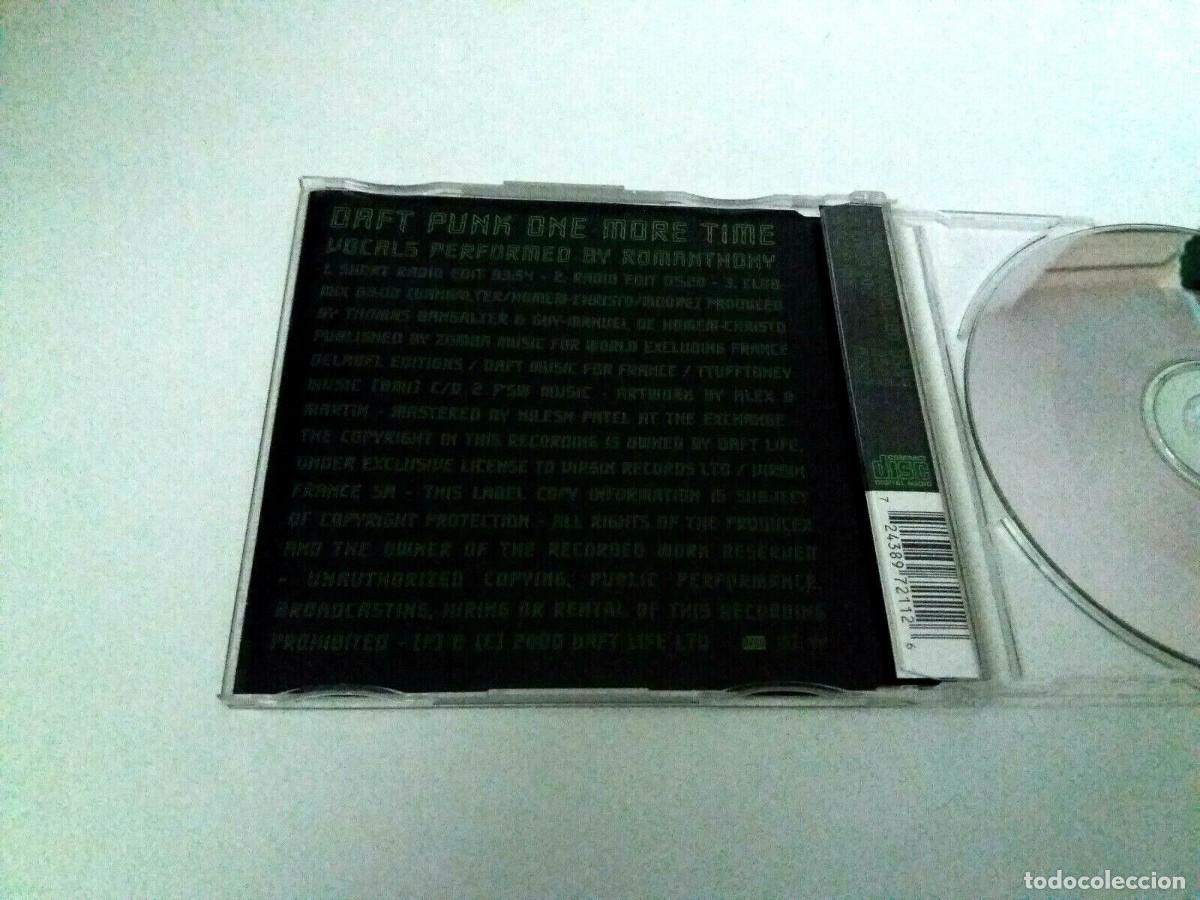 CDs de m&uacute;sica: DAFT PUNK &rdquo;ONE MORE TIME&rdquo; CD SINGLE 3 TRACKS - Foto 2