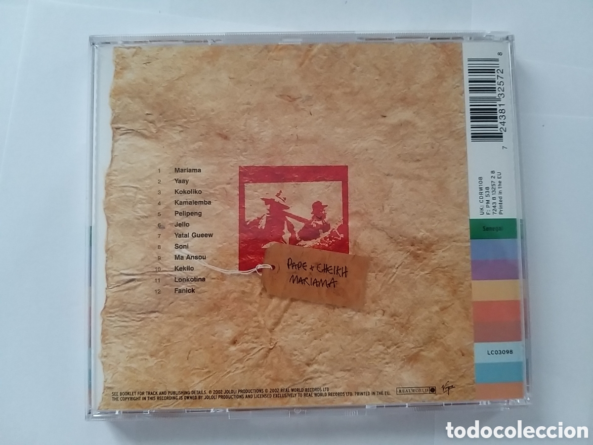 CDs de m&uacute;sica: PAPE & CHEIKH - MARIAMA - A REAL WORLD CD - Foto 2
