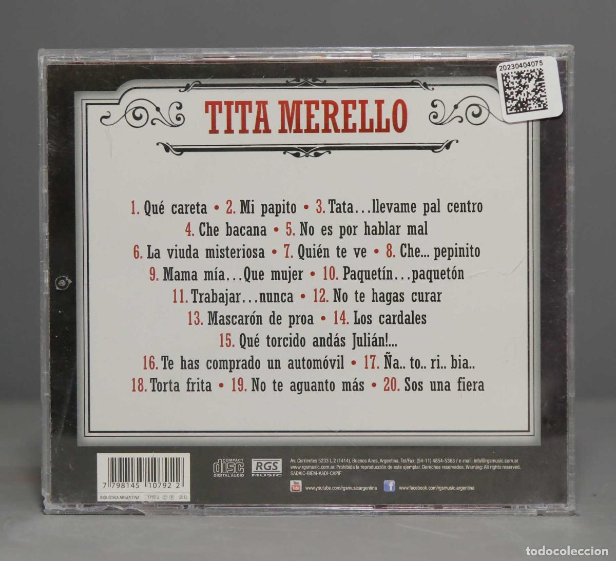 CDs de m&uacute;sica: CD. Tita Merello &ndash; Tango Collection : 20 Grandes &Eacute;xitos - Foto 2