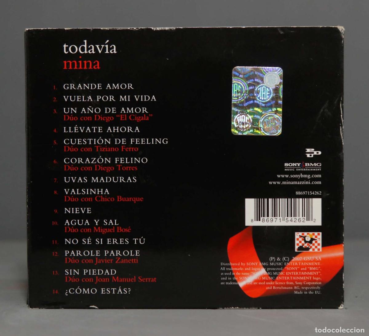 CDs de m&uacute;sica: CD. Mina &ndash; Todav&iacute;a - Foto 2