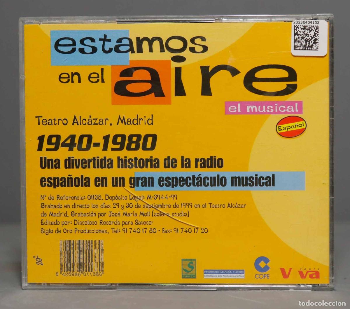 CDs de m&uacute;sica: 2 CD. Estamos En El Aire - El Musical - Foto 2