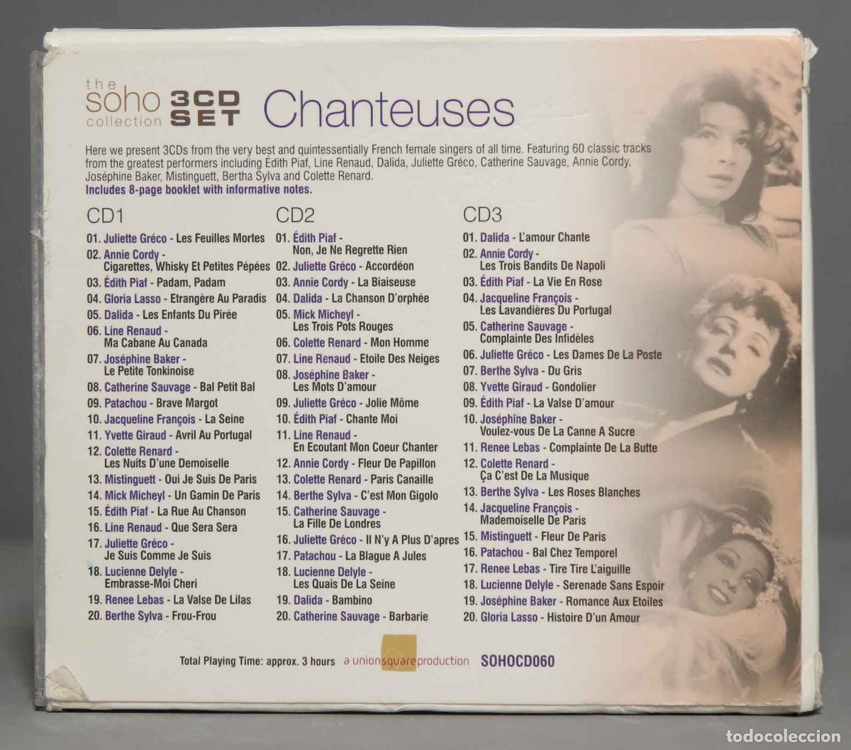 CDs de m&uacute;sica: 3 CD. Chanteuses - Foto 2