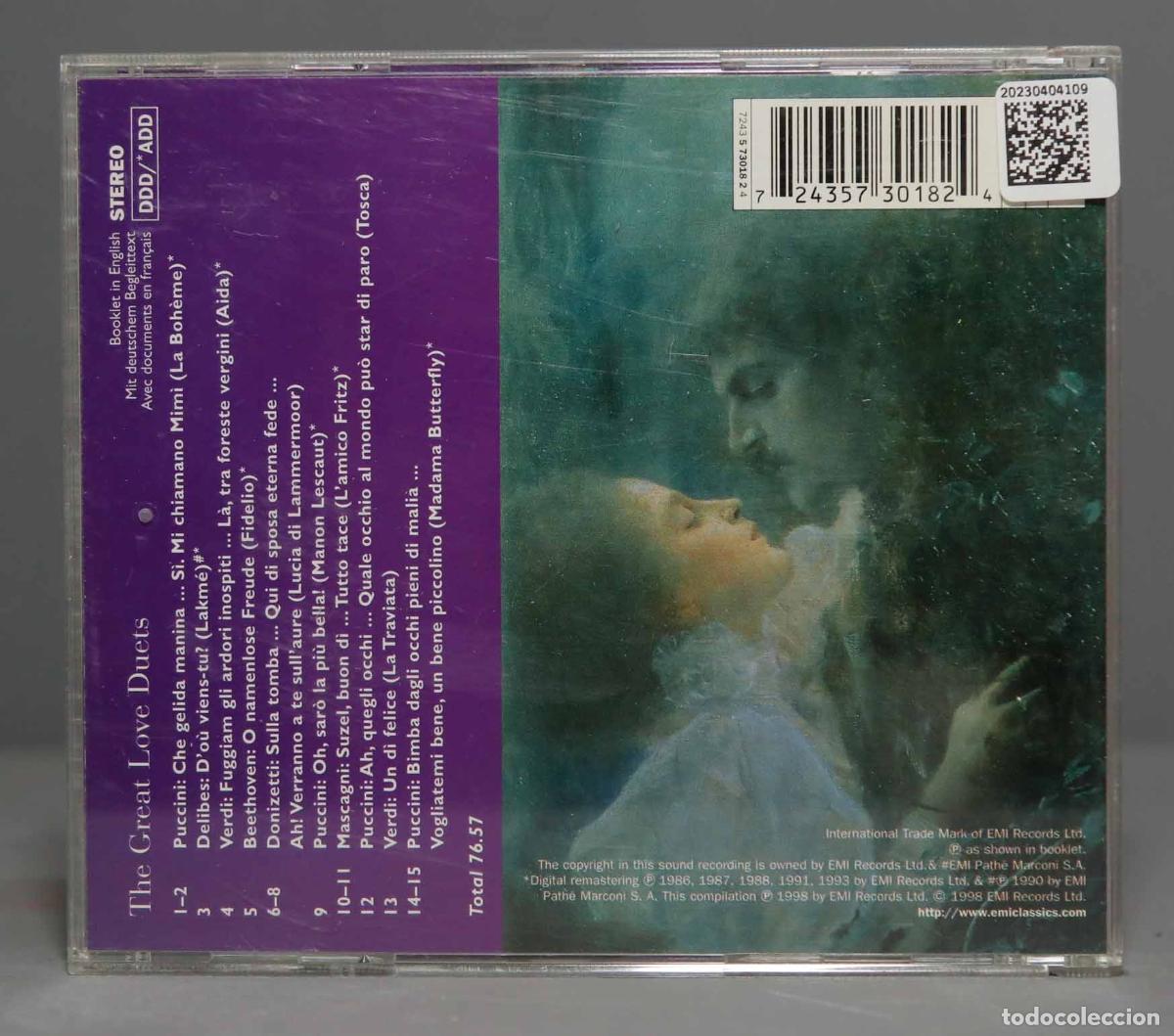 CDs de m&uacute;sica: CD. THE GREAT LOVE DUETS - Foto 2