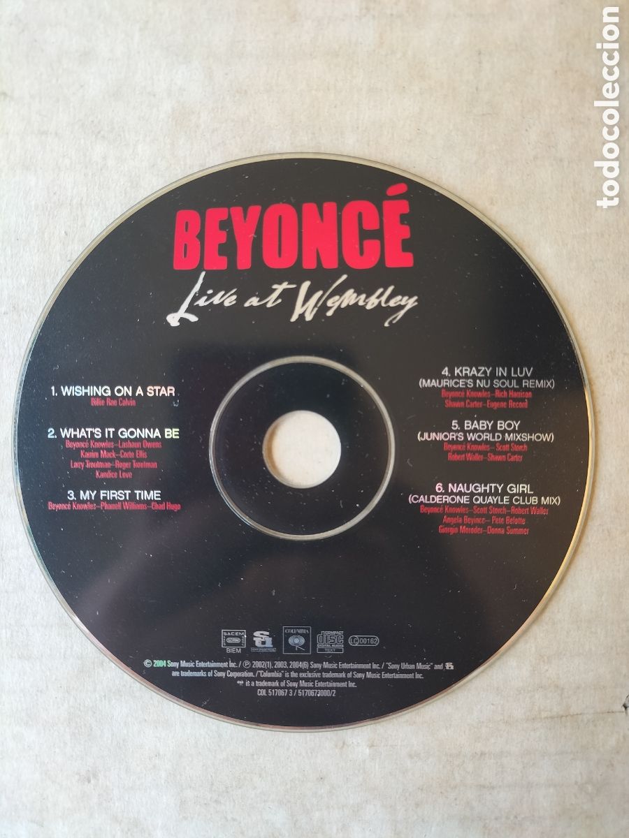 CDs de m&uacute;sica: C15 - Solo el CD. BEYONC&Eacute; Live at Wembley - Foto 1