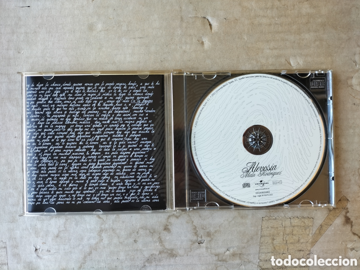 CDs de m&uacute;sica: C15 - CD / MALA RODR&Iacute;GUEZ - ALEVOS&Iacute;A / 2003 - Foto 3