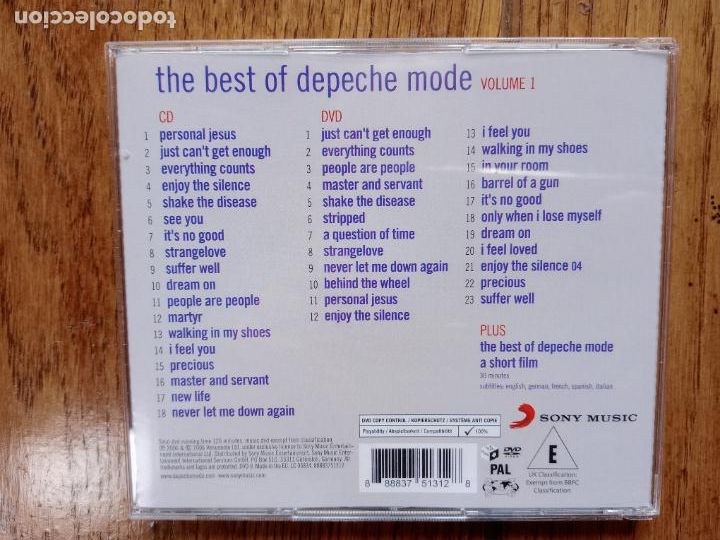 CDs de m&uacute;sica: Depeche Mode - the best... - volume 1 - Foto 4