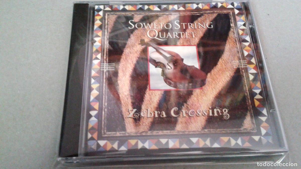 CDs de m&uacute;sica: SOWETO STRING QUARTET &rdquo;ZEBRA CROSSING&rdquo; CD 13 TRACKS COMO NUEVO - Foto 1