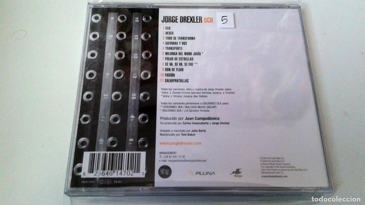 CDs de m&uacute;sica: JORGE DREXLER &rdquo;ECO&rdquo; CD 11 TRACKS COMO NUEVO - Foto 2