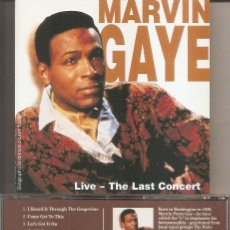 CDs de Música: MARVIN GAYE- LIVE-THE LAST CONCERT (CD, ELAP MUSIC 1995)