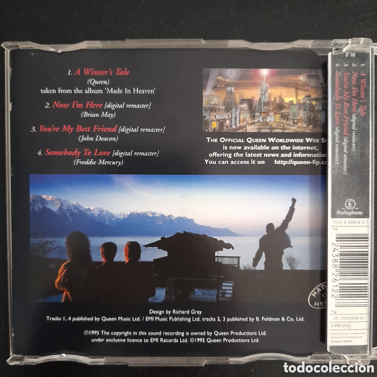 CDs de m&uacute;sica: Queen &ndash; A Winters Tale. 1995, Holanda. CD, Maxi-Single - Foto 2