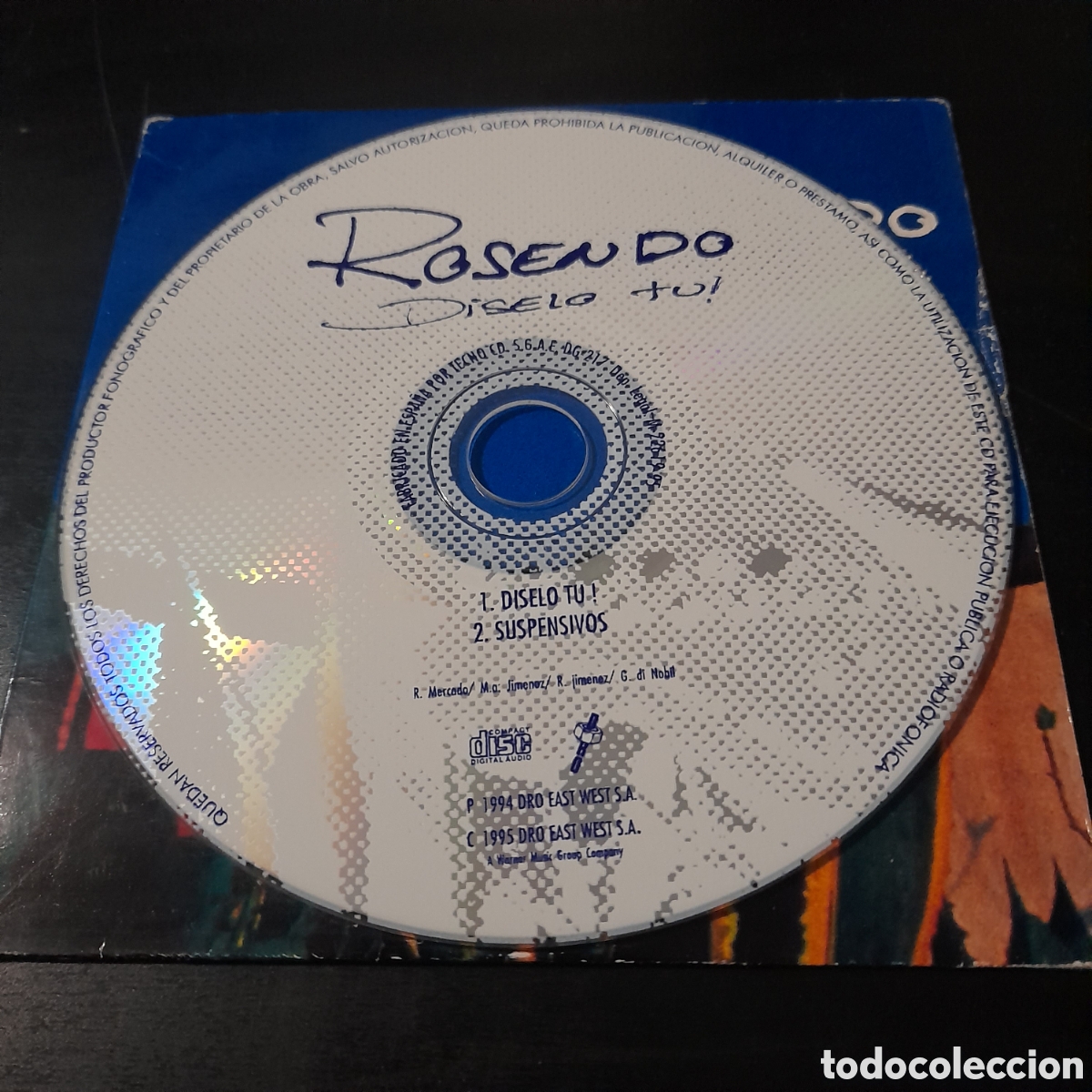 CDs de m&uacute;sica: Rosendo &ndash; D&iacute;selo T&uacute;!. CD, Single, Promo 1995 - Foto 3