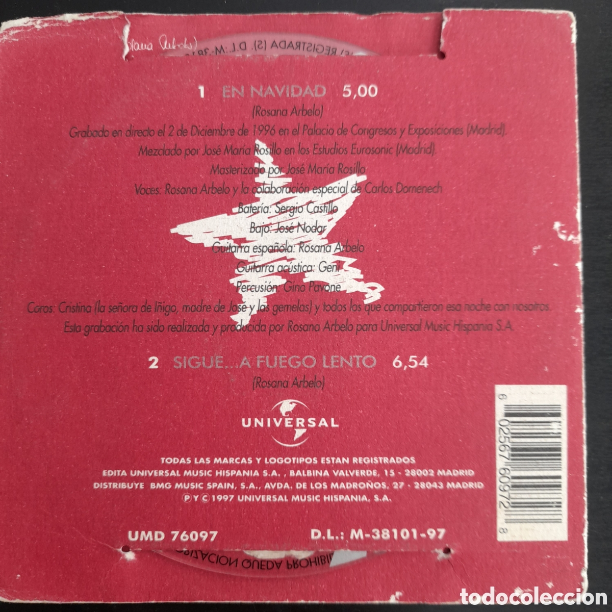 CDs de m&uacute;sica: Rosana &ndash; En Navidad. CD, Single, Cardsleeve - Foto 4