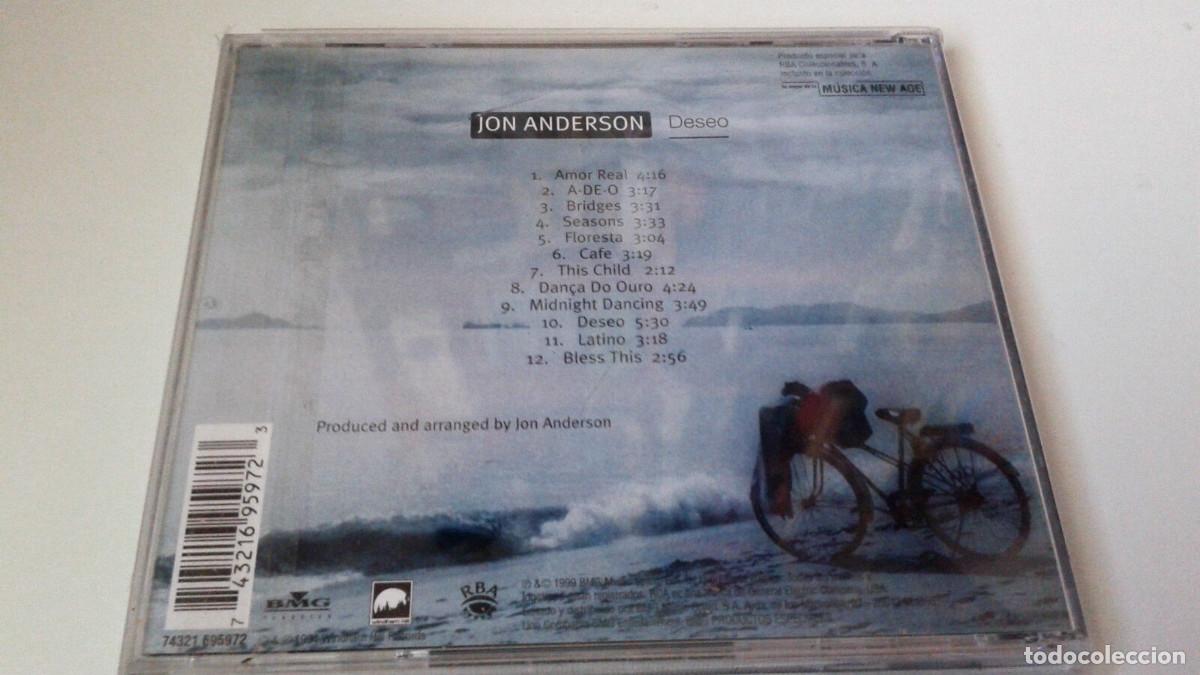CDs de m&uacute;sica: JON ANDERSON &rdquo;DESEO&rdquo; CD 12 TRACKS COMO NUEVO - Foto 2