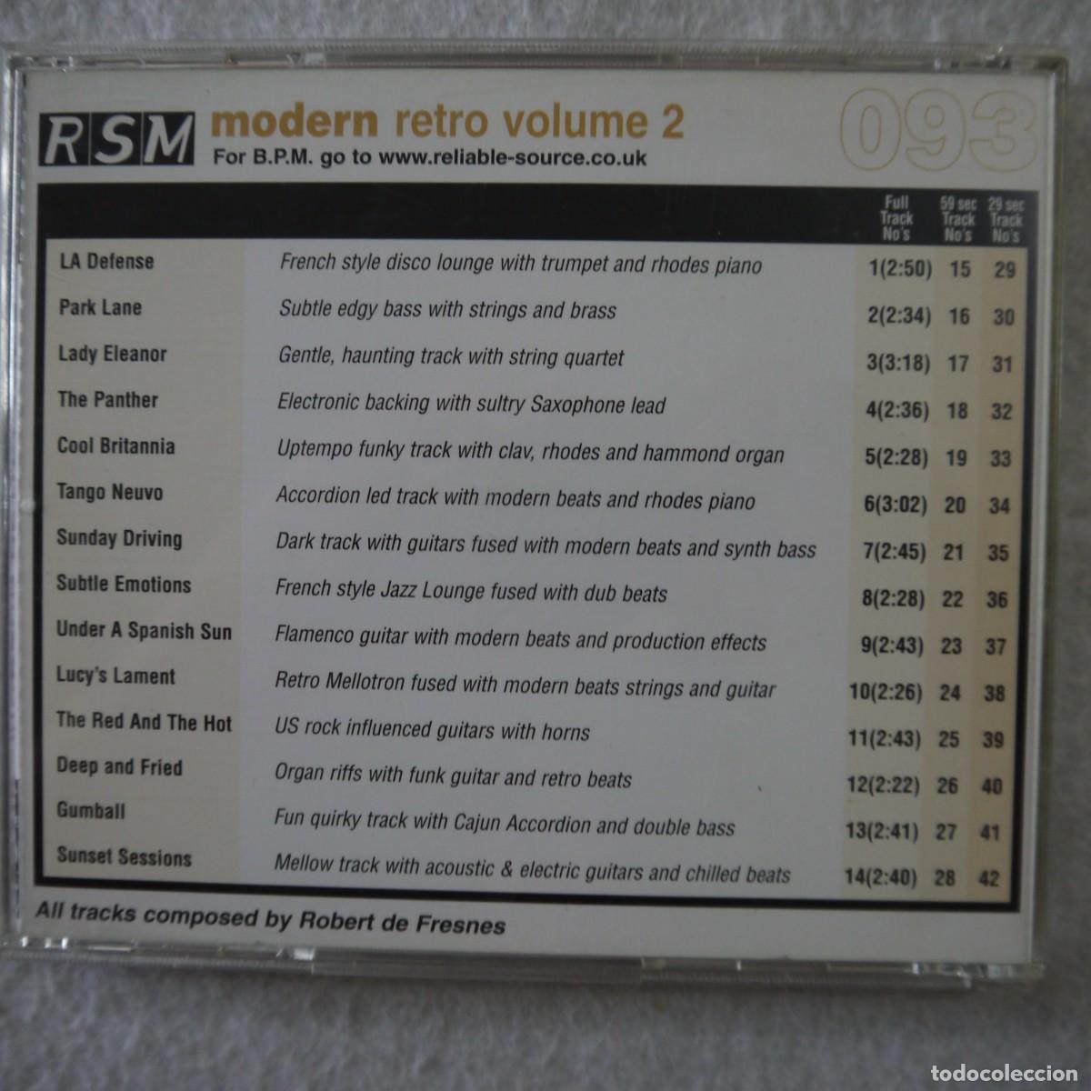 CDs de m&uacute;sica: MODERN RETRO VOLUME 2 - CD - Foto 3
