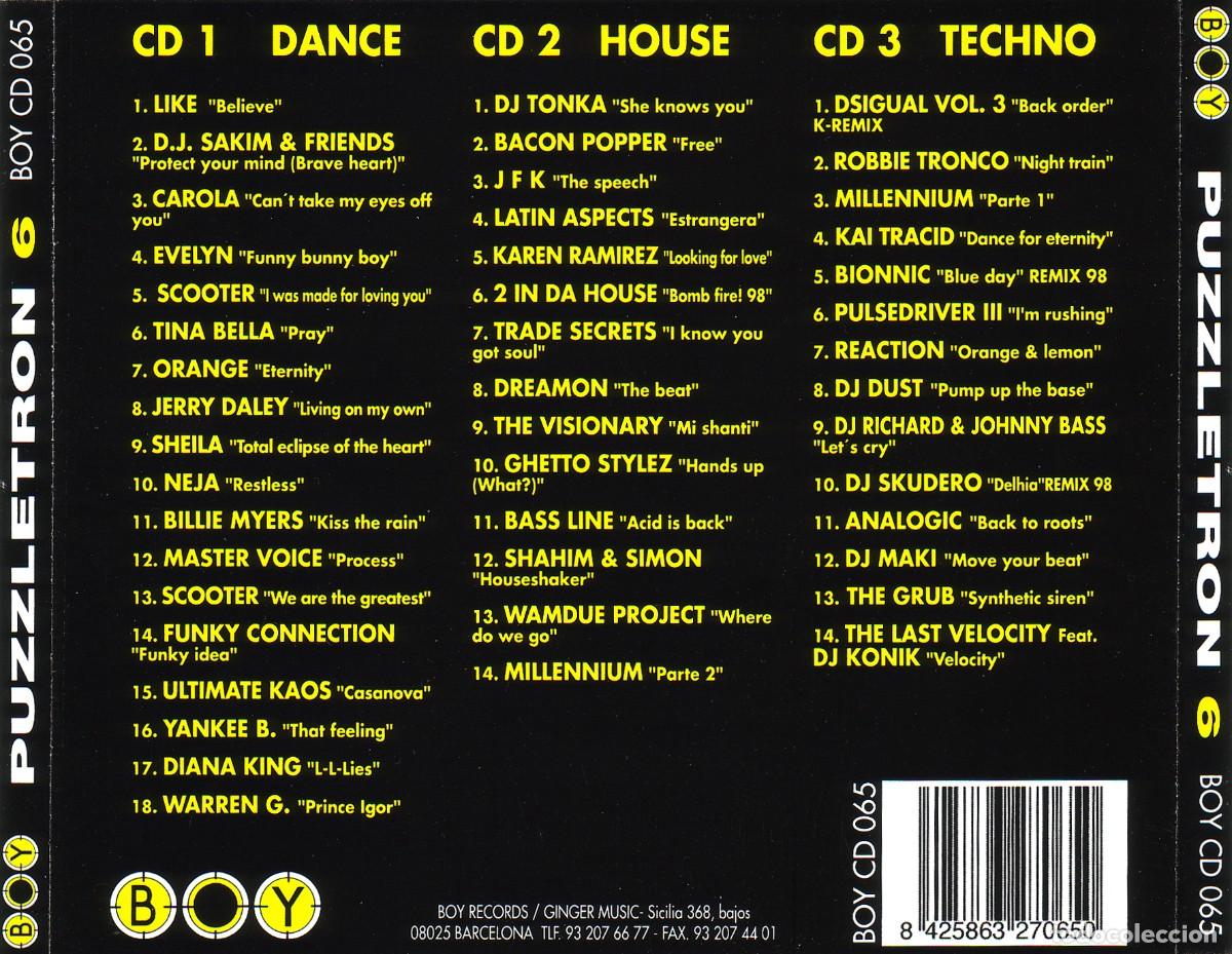 CDs de m&uacute;sica: puzzletron 6 (1998) 3 cds como nuevo - Foto 2