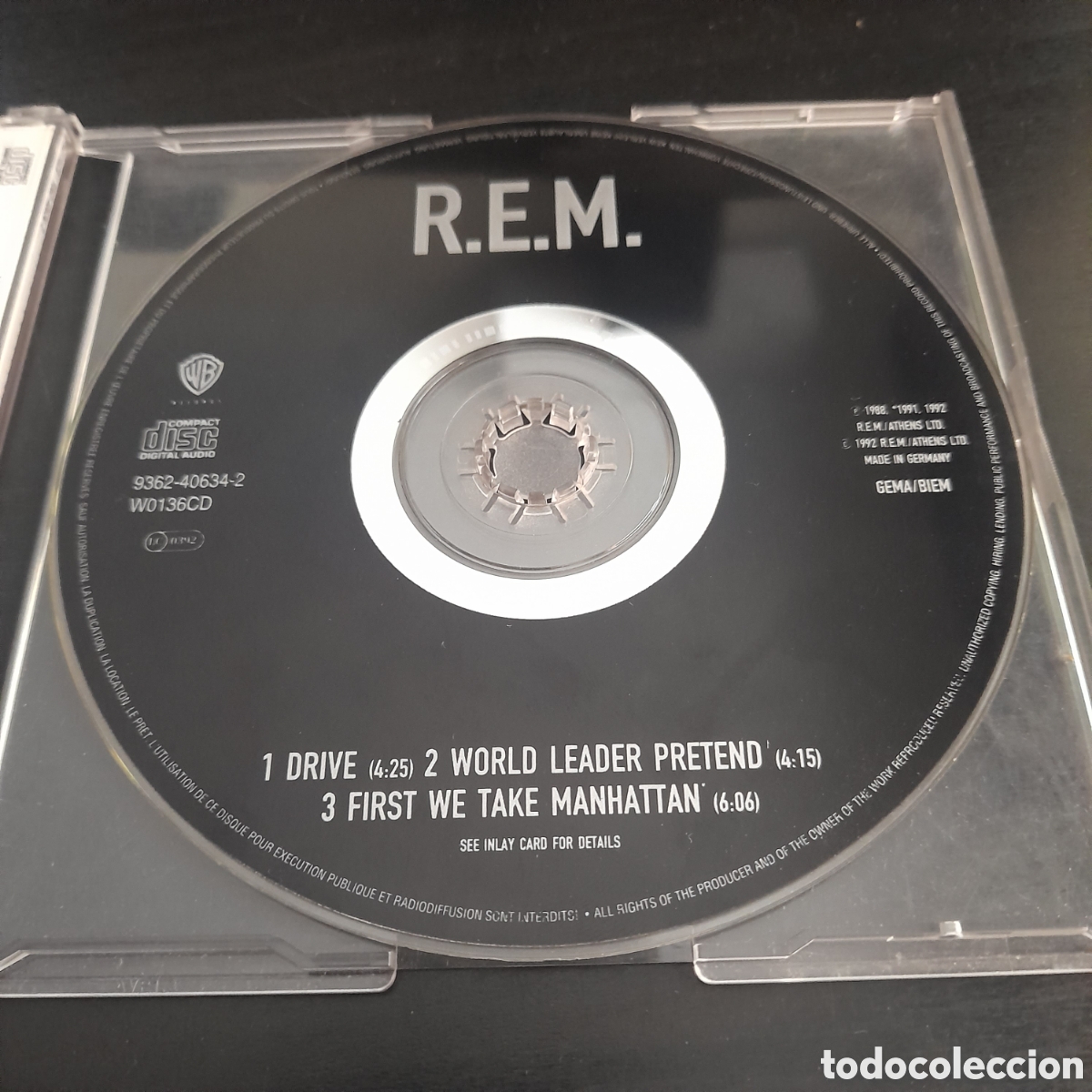 CDs de m&uacute;sica: R.E.M. REM &ndash; Drive. CD, Single 1992 Europa - Foto 2