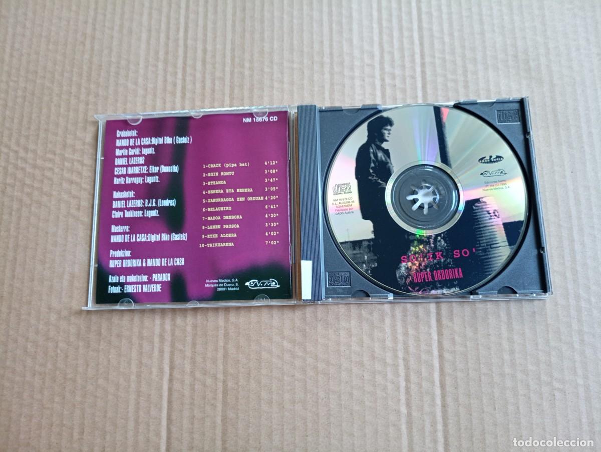 CDs de m&uacute;sica: RUPER ORDORIKA - SO IK SO CD 1995 - Foto 2