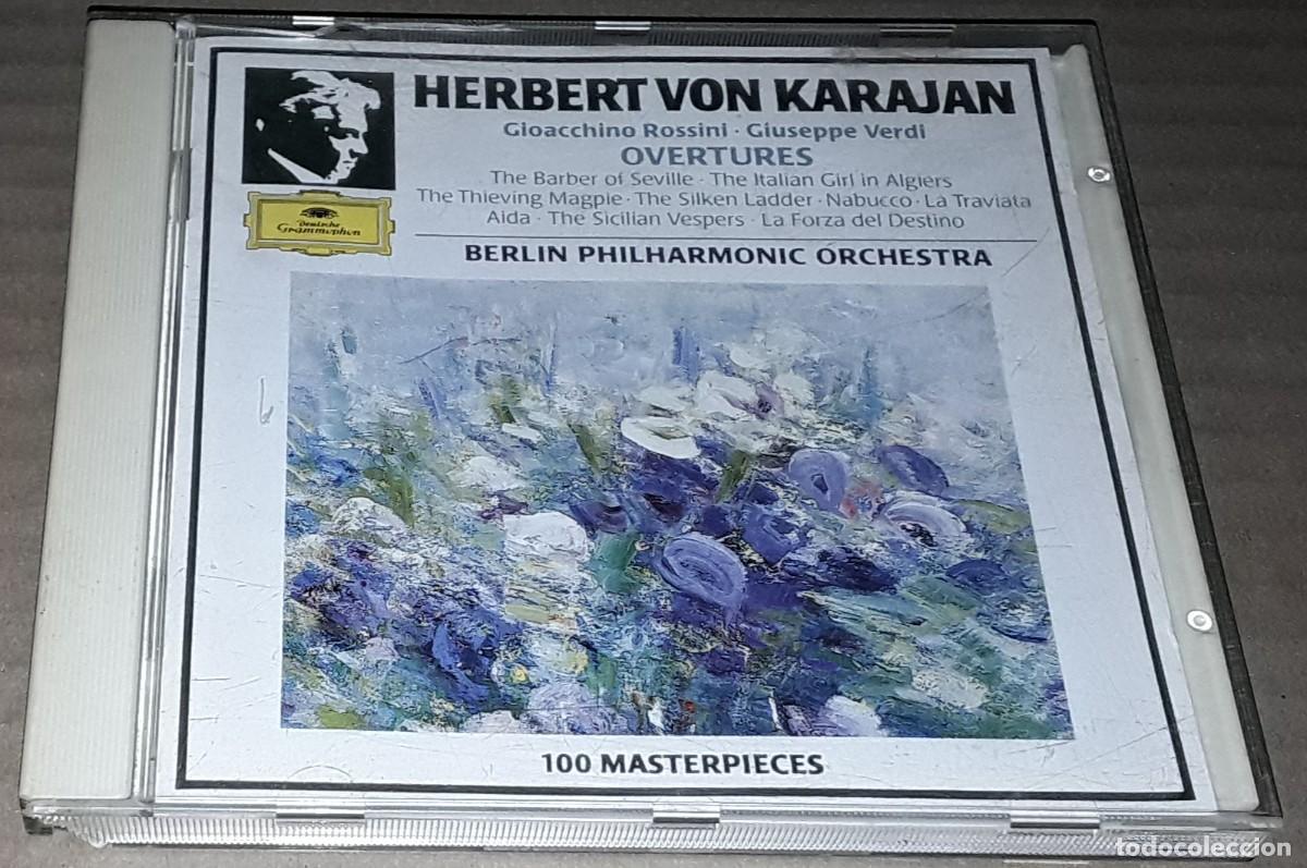 CDs de m&uacute;sica: CD - HERBERT VON KARAJAN - ROSSINI - VERDI - OVERTURES - Foto 1
