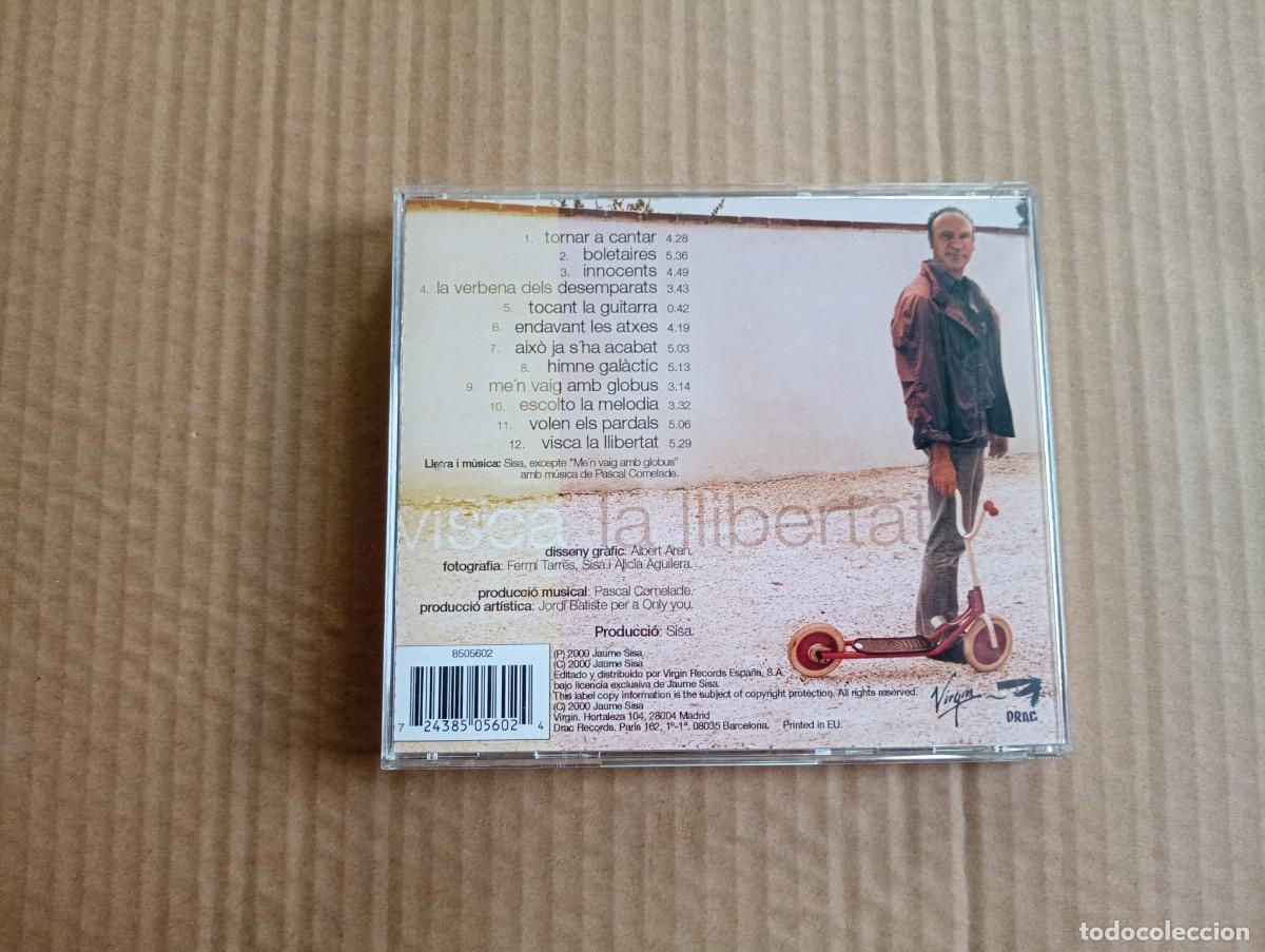 CDs de m&uacute;sica: SISA & PASCAL COMELADE - VISCA LA LLIBERTAT CD 2000 FOLK ROCK - Foto 3