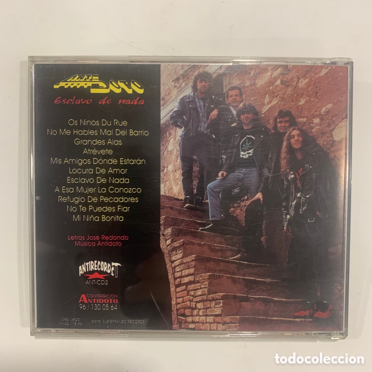 CDs de m&uacute;sica: Cd antidoto esclavo de nada de 1996 - Foto 3