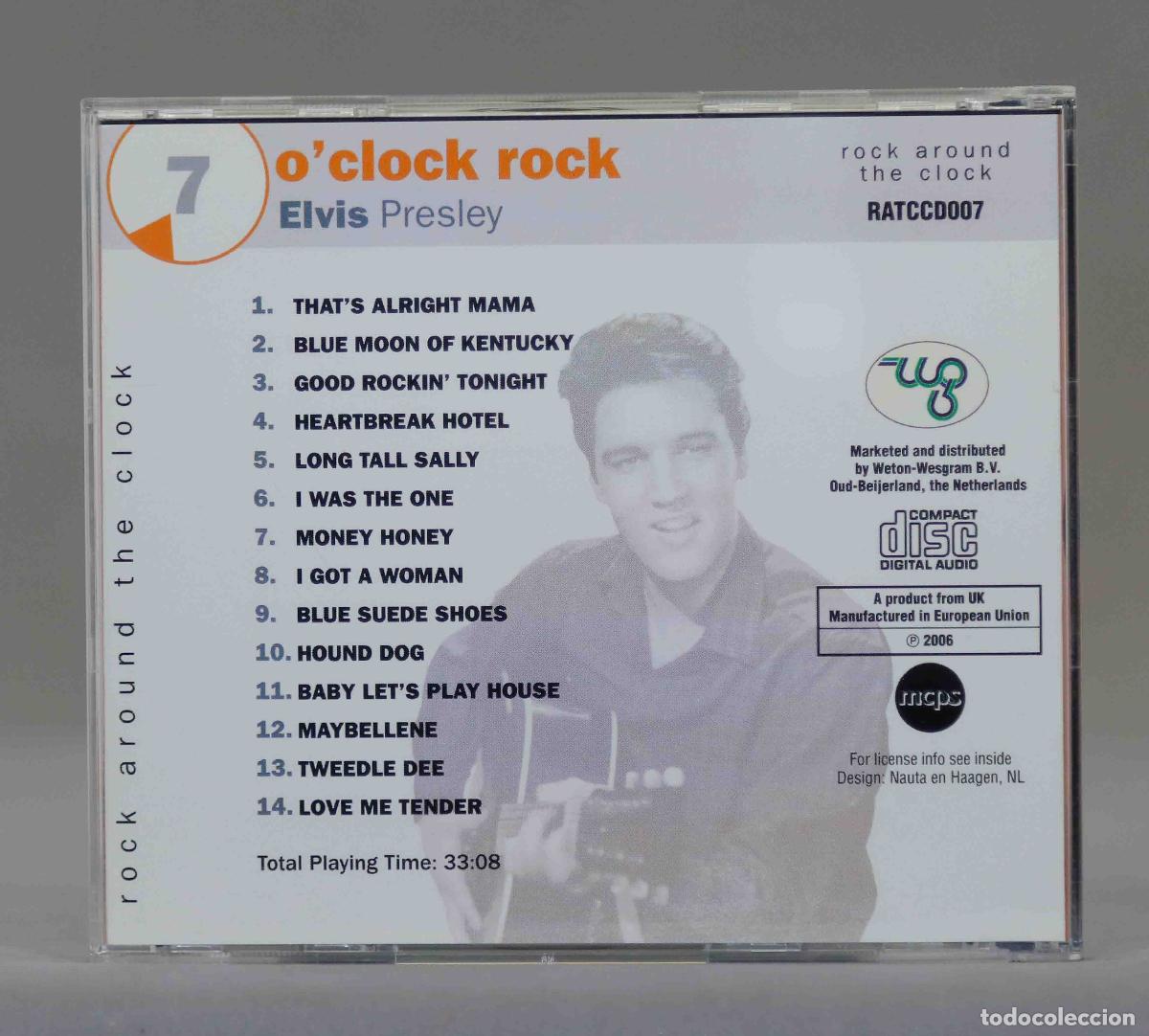 CDs de m&uacute;sica: CD. ELVIS PRESLEY. 7 O&acute;CLOCK ROCK - Foto 2