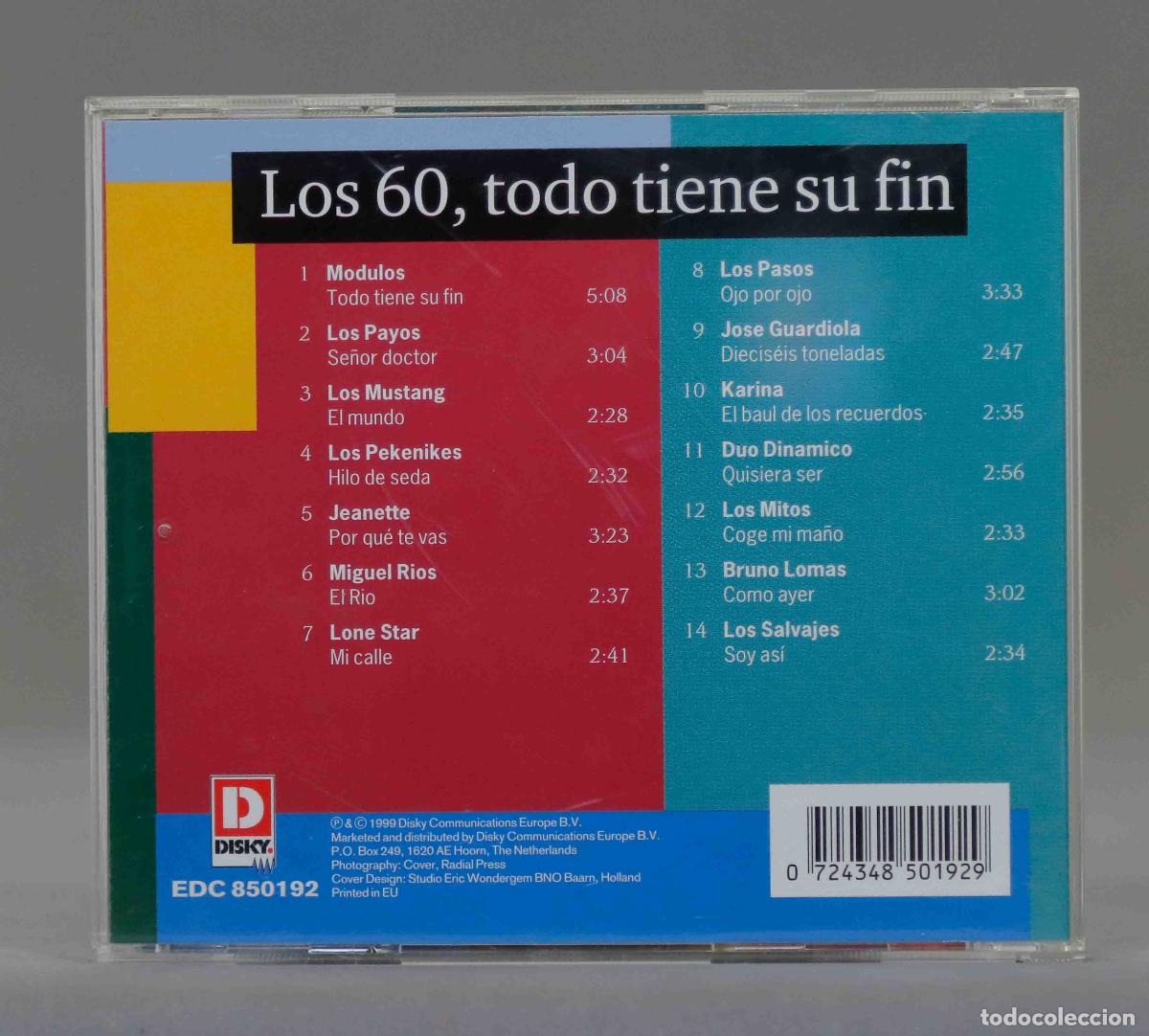 CDs de m&uacute;sica: CD. LOS 60, TODO TIENE SU FIN - Foto 2