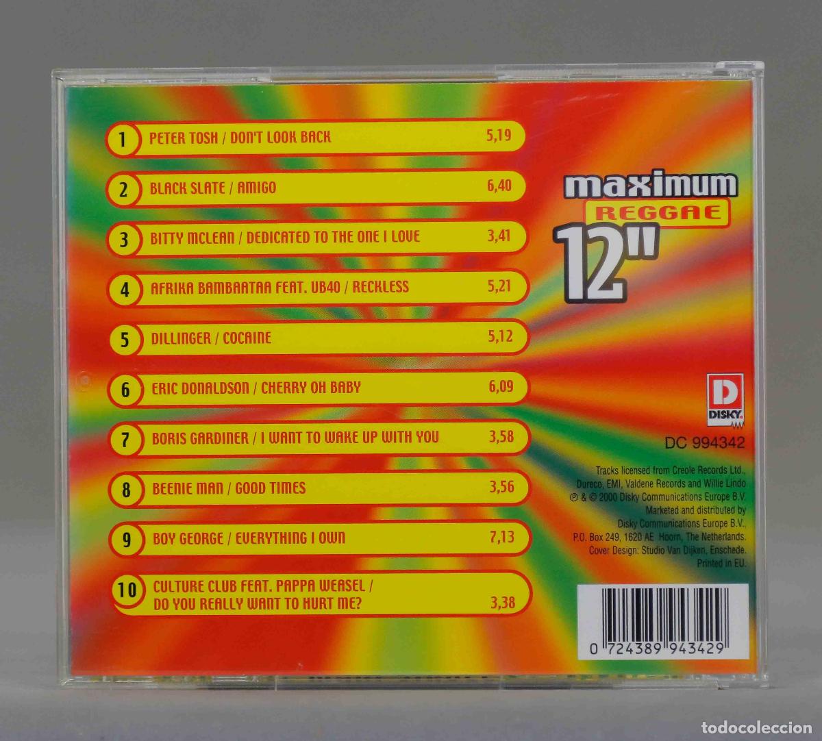 CDs de m&uacute;sica: CD. Various &ndash; Maximum Reggae 12&acute;&acute; - Foto 2