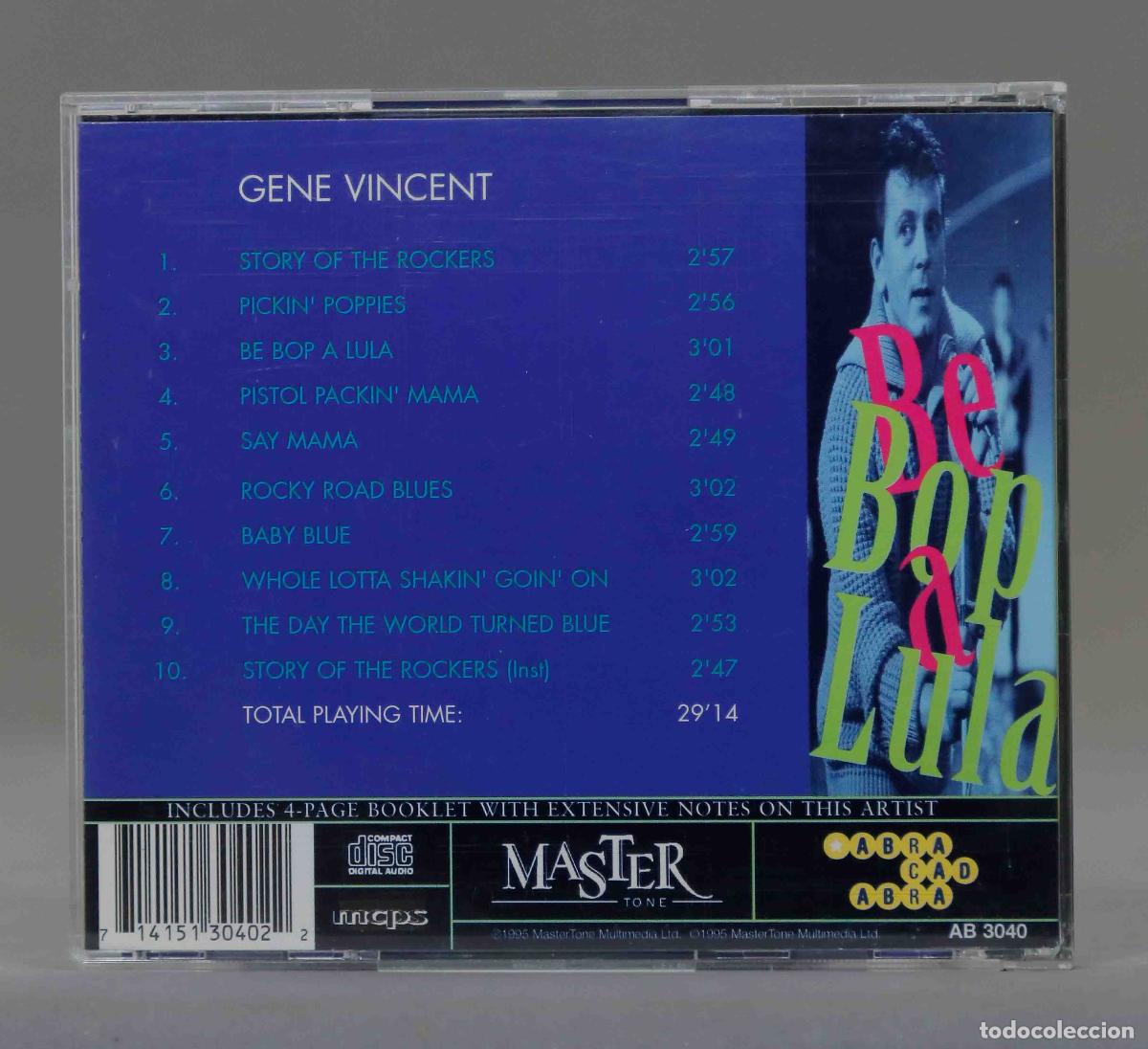 CDs de m&uacute;sica: CD. Gene Vincent &ndash; Be Bop A Lula - Foto 2