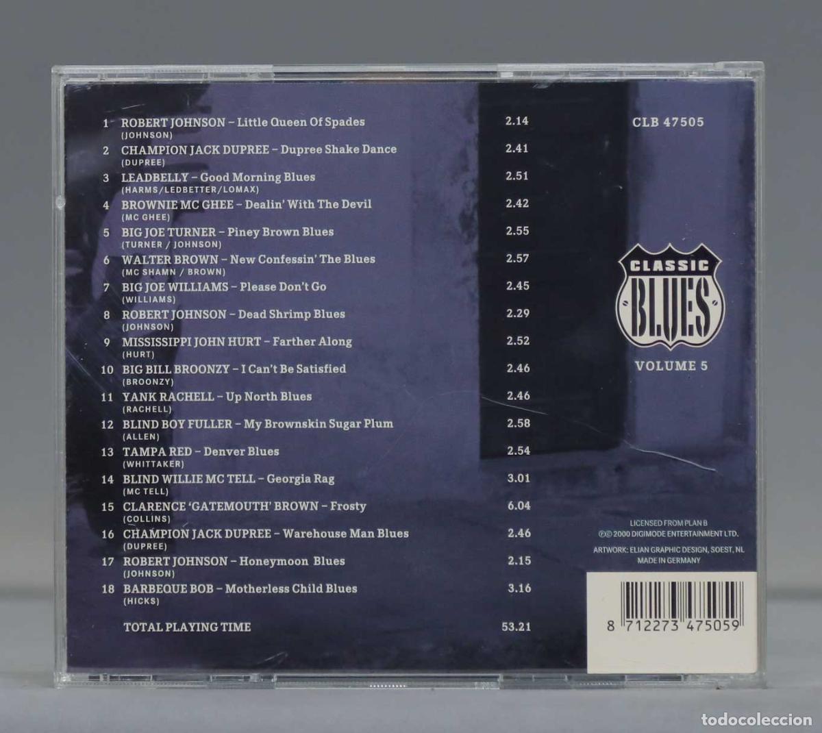 CDs de m&uacute;sica: CD. Various &ndash; Classic Blues Volume FIVE - Foto 2