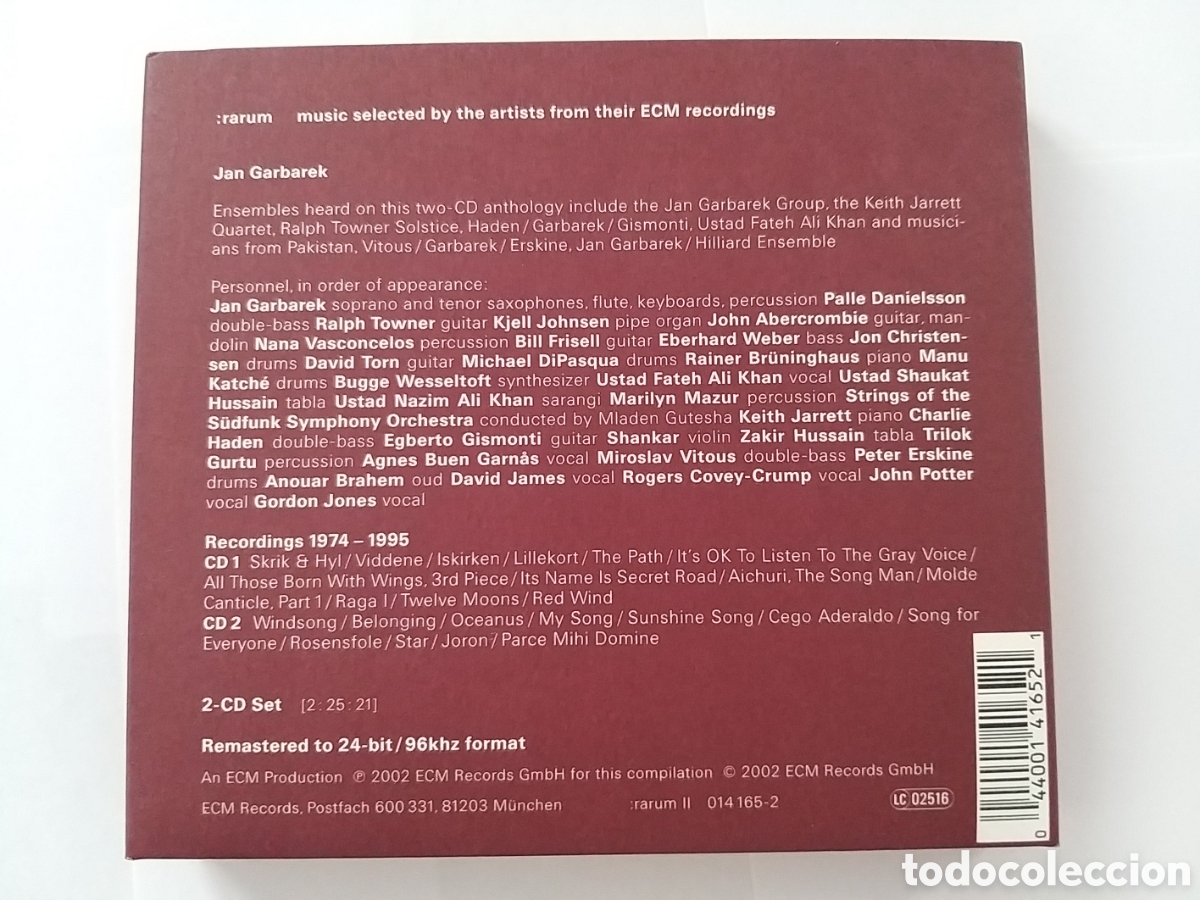 CDs de m&uacute;sica: JAN GARBAREK - SELECTED RECORDINGS - 2 CD ECM EDITION - Foto 2