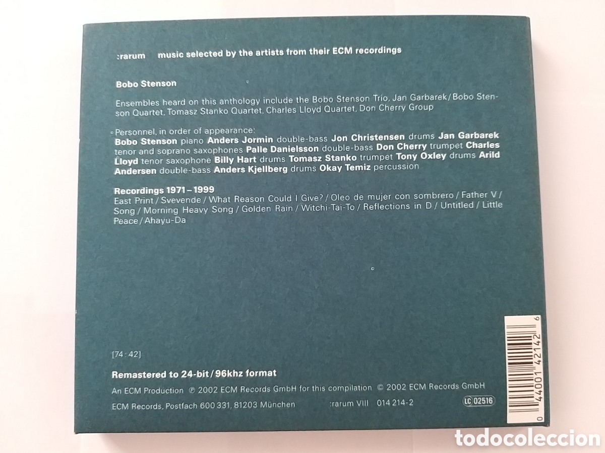 CDs de m&uacute;sica: BOBO STENSON - SELECTED RECORDINGS - ECM EDITION CD - Foto 2