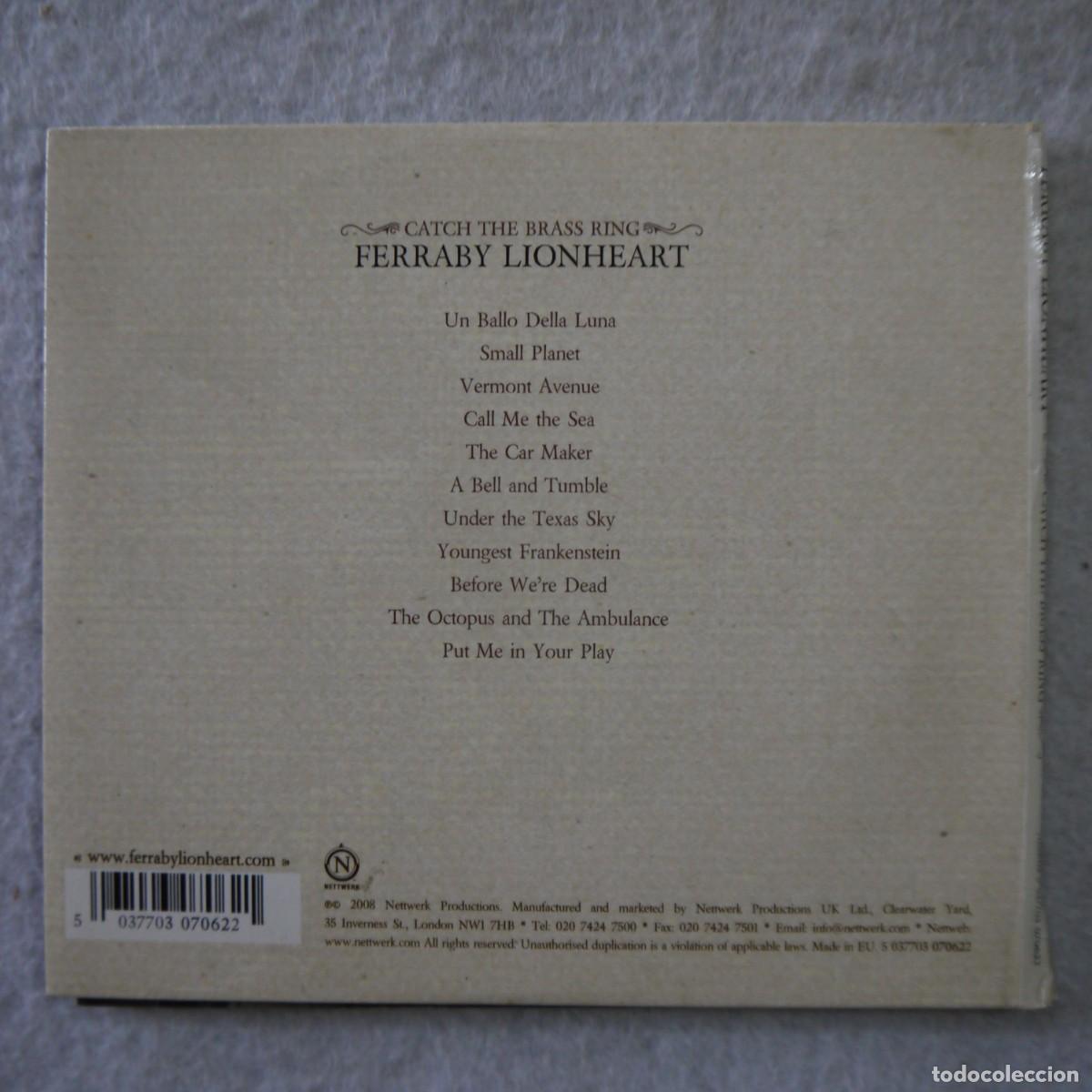 CDs de m&uacute;sica: FERRABY LIONHEART - CATCH THE BRASS RING - CD 2008 - Foto 3