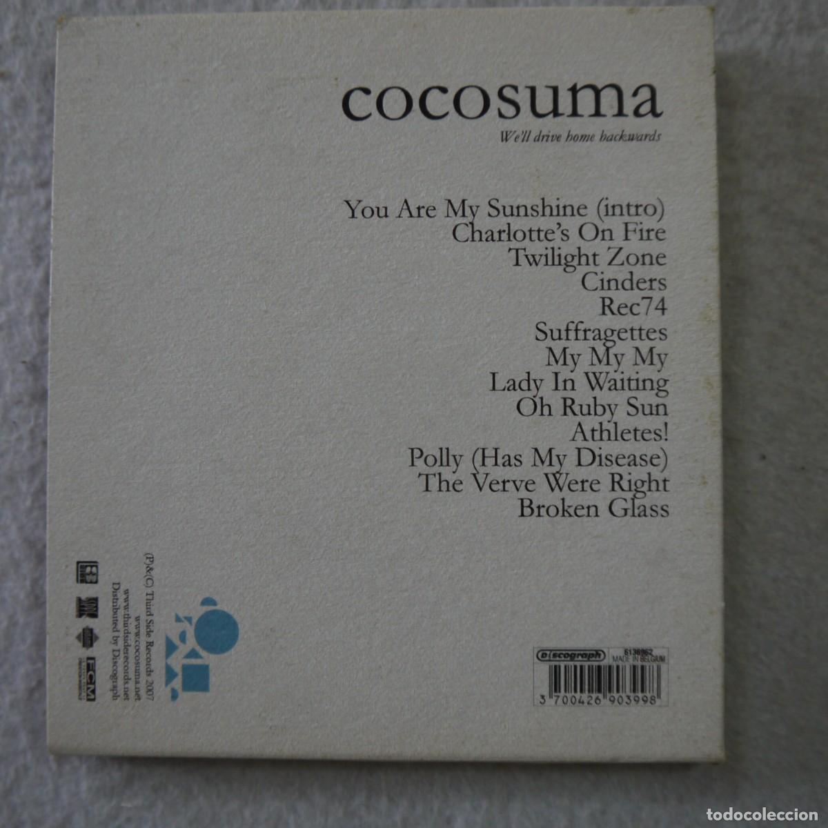 CDs de m&uacute;sica: COCOSUMA - WELL DRIVE HOME BACKWARDS - CD 2007 - Foto 4