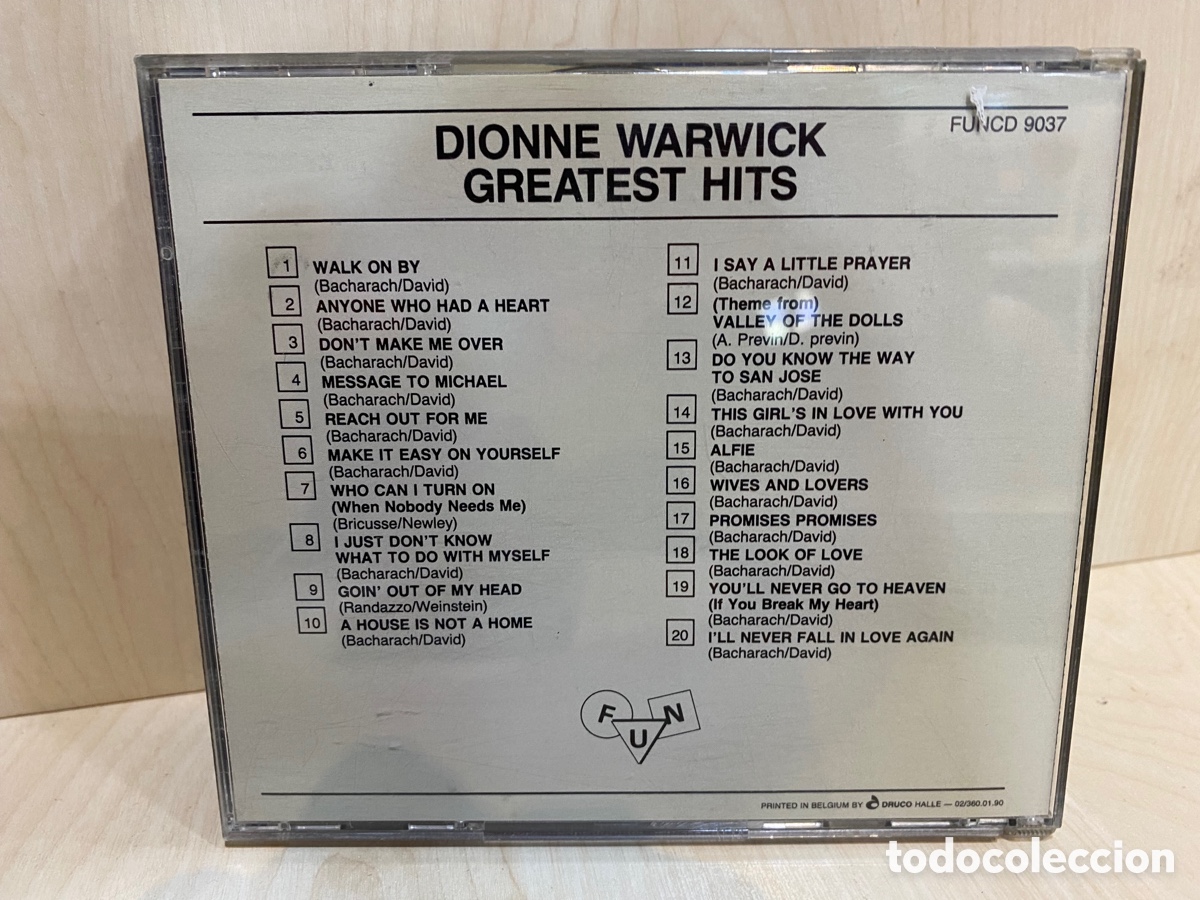 CDs de m&uacute;sica: Dionne Warwick - Greatest Hits (CD, Comp) - Foto 2