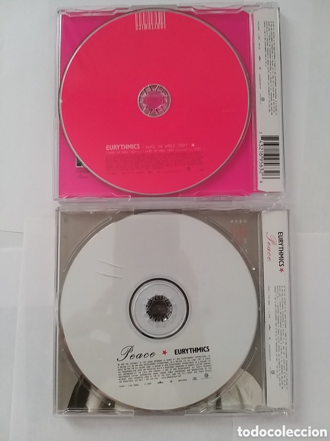 CDs de m&uacute;sica: EURYTHMICS - I SAVED THE WORLD TODAY + PEACE - 2 CD SET - Foto 2