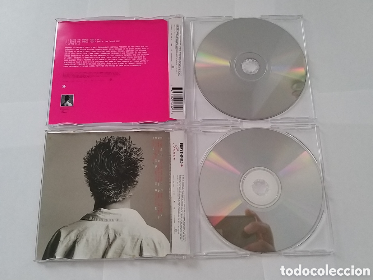 CDs de m&uacute;sica: EURYTHMICS - I SAVED THE WORLD TODAY + PEACE - 2 CD SET - Foto 3