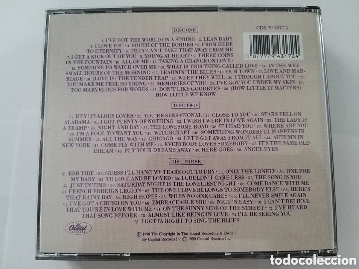 CDs de m&uacute;sica: FRANK SINATRA - THE CAPITOL YEARS - 3 CD SET - Foto 2
