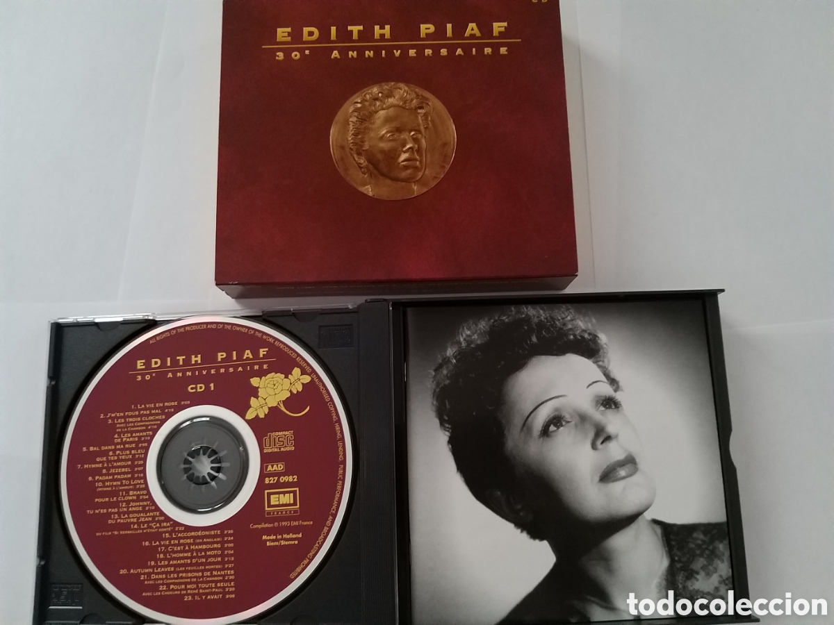 CDs de m&uacute;sica: EDITH PIAF -30TH ANNIVERSARY - 2 CD SET - Foto 5