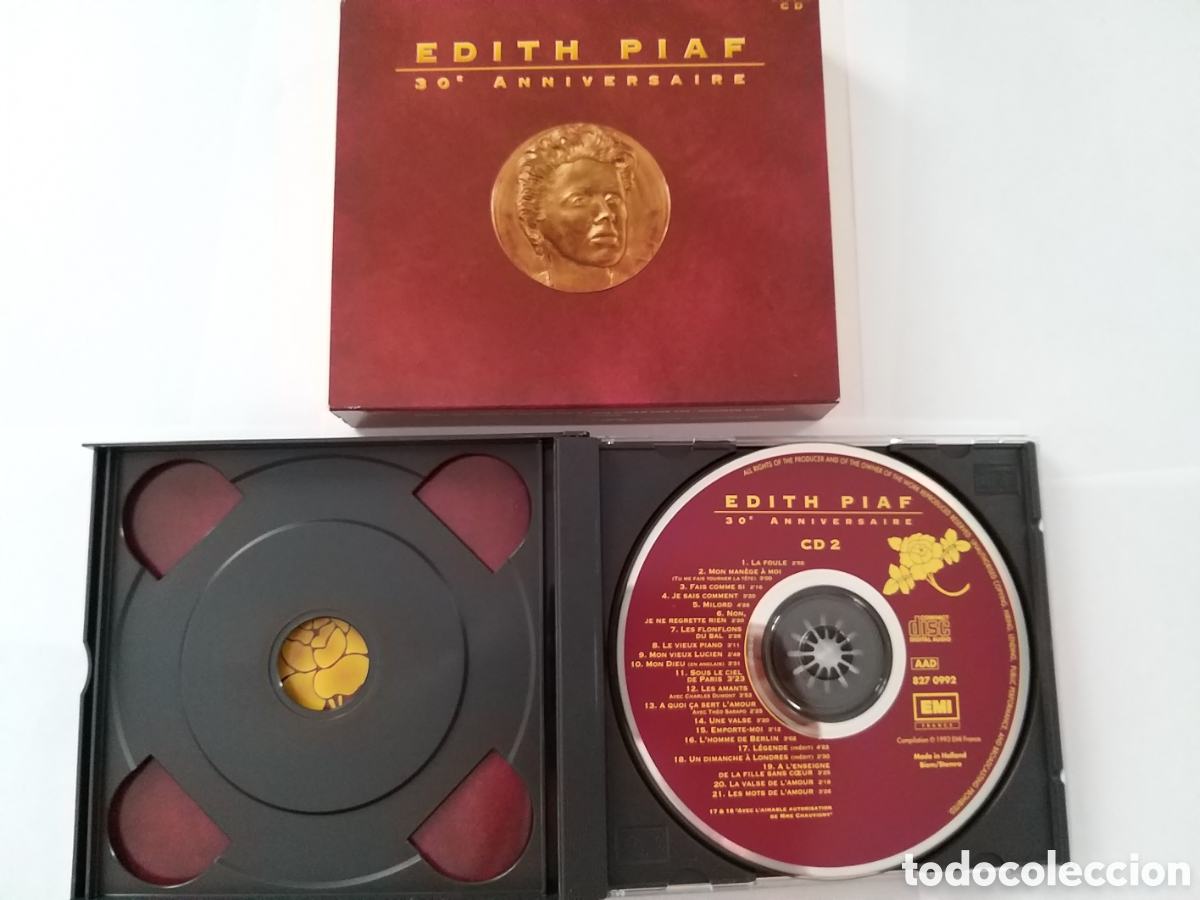 CDs de m&uacute;sica: EDITH PIAF -30TH ANNIVERSARY - 2 CD SET - Foto 6